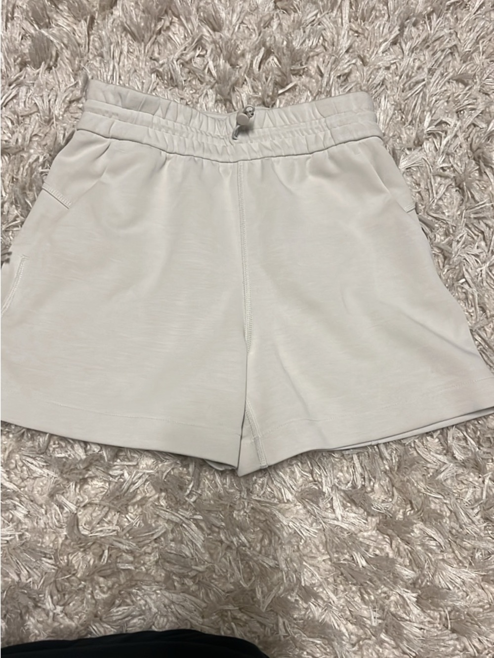 lululemon athletica Cream Drawstring Athletic Shorts